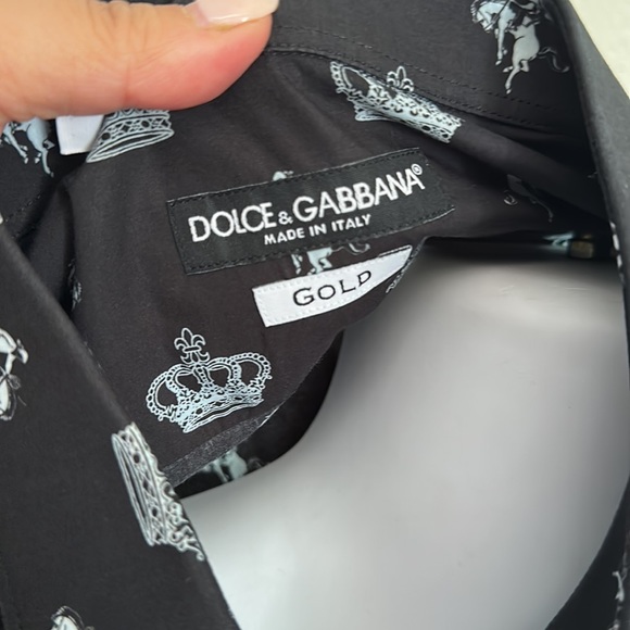 Dolce and Gabbana gold. Size 16 1/2. - Picture 5 of 6